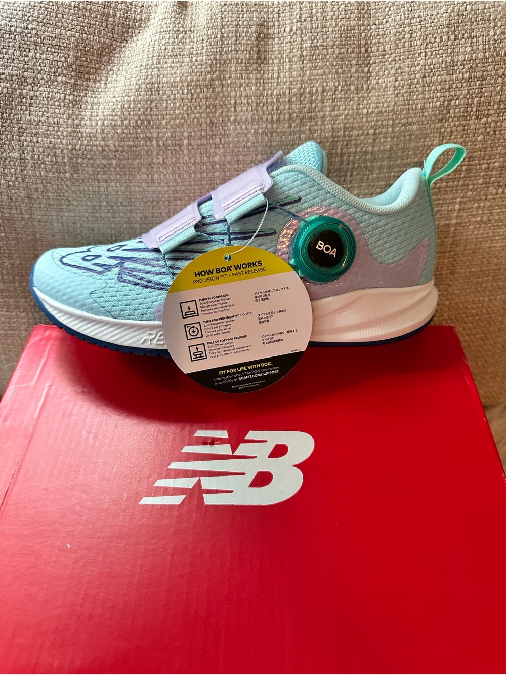 New Balance Kid's FuelCore Reveal V3 Boa Running Shoe | Size 1 | NWT - Picture 9 of 10